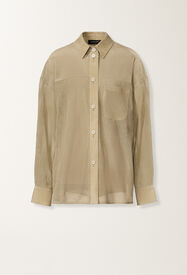 Fabiana Filippi Shirt in perforated suede, khaki KHAKI PLD276F720M1360000