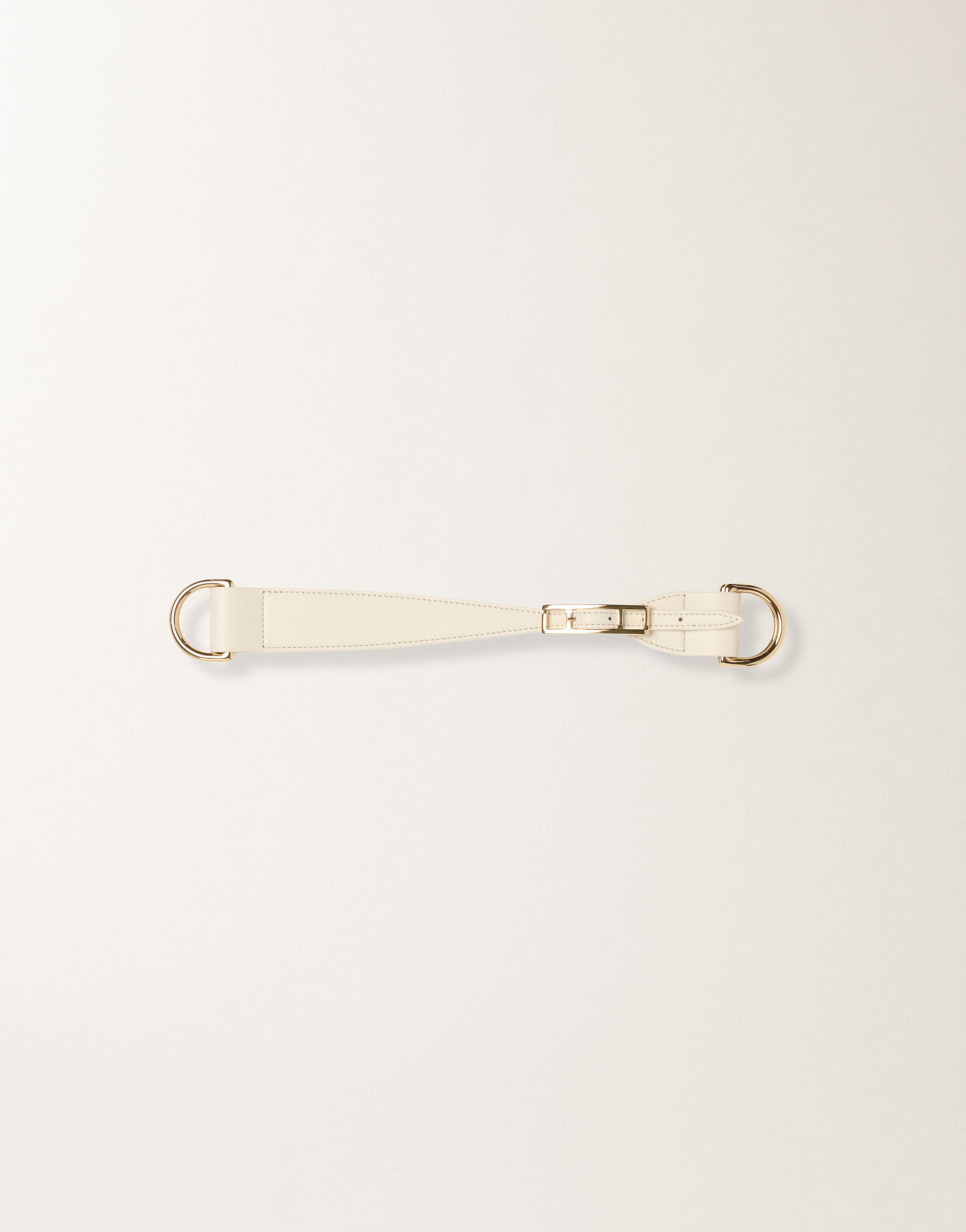 Fabiana Filippi Calf leather scarf handle, butter BUTTER AAD276A933M0720000