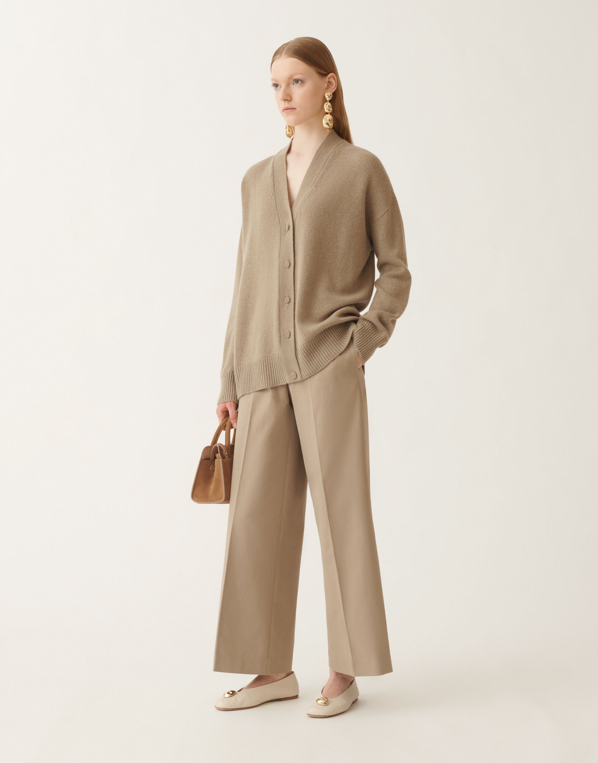Fabiana Filippi Cardigan aus Kaschmir, Oliv Braun MAD215F014N9000000