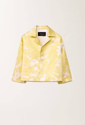 Fabiana Filippi Tilia-print silk jacket, cedar VANILLA GCD275F677D7870000