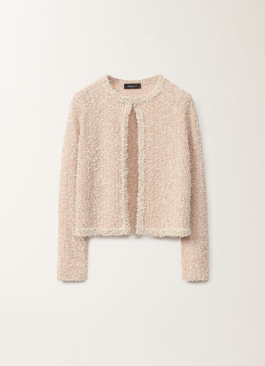 Fabiana Filippi Tweed-effect jacket, dusty pink and citrine PINK MAD265F139L1670000