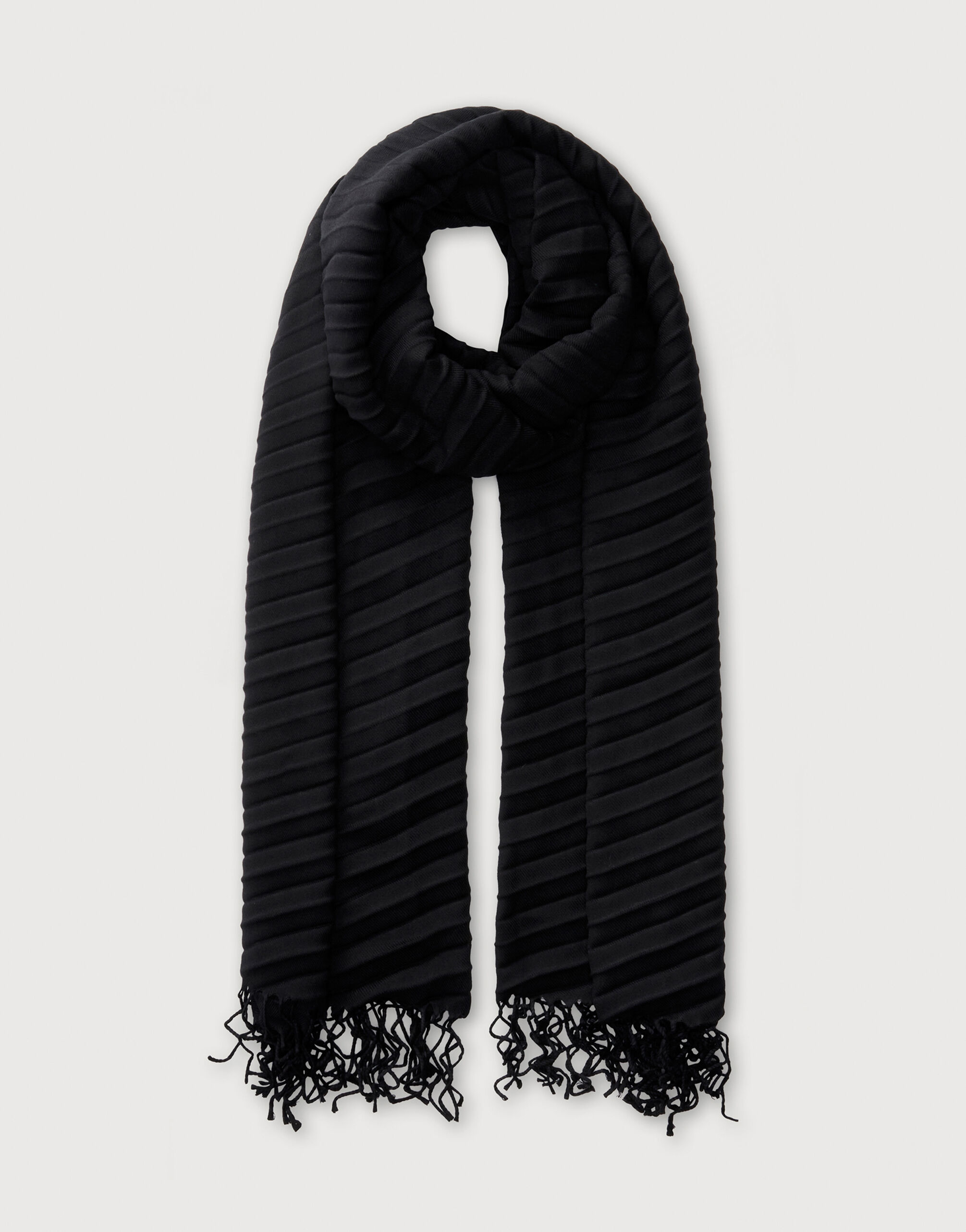 Pleated scarf clearance