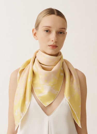 Fabiana Filippi Fular con estampado Tilia de seda ROSA SAD265A965L2080000