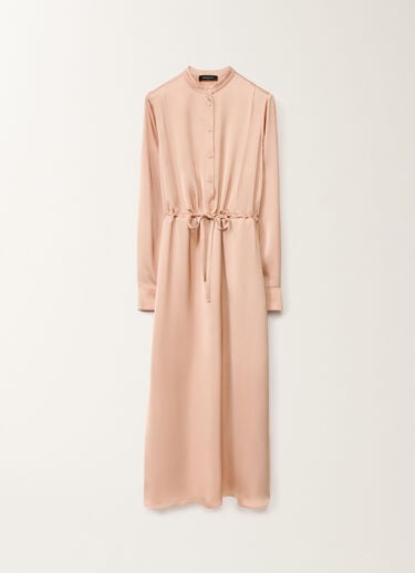 Fabiana Filippi Langes Blusenkleid aus Satin in Viskose, blush ROSA ABD265F206D6230000
