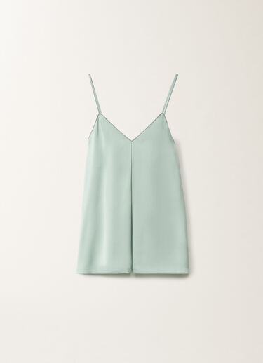 Fabiana Filippi Viscose satin lingerie top, aqua green AQUAGREEN TPD275F609L4530000