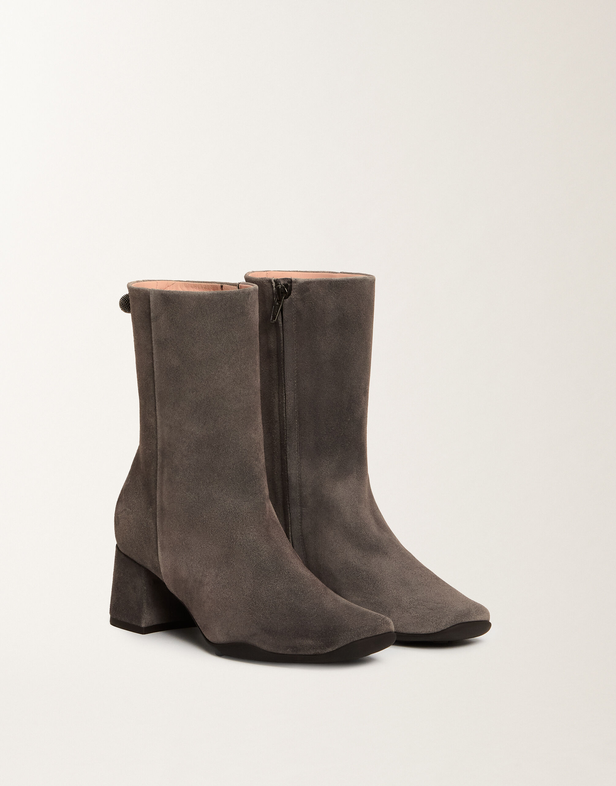 Fabiana Filippi Ankle boots in suede, smoke Grey ASD225A969L8290000