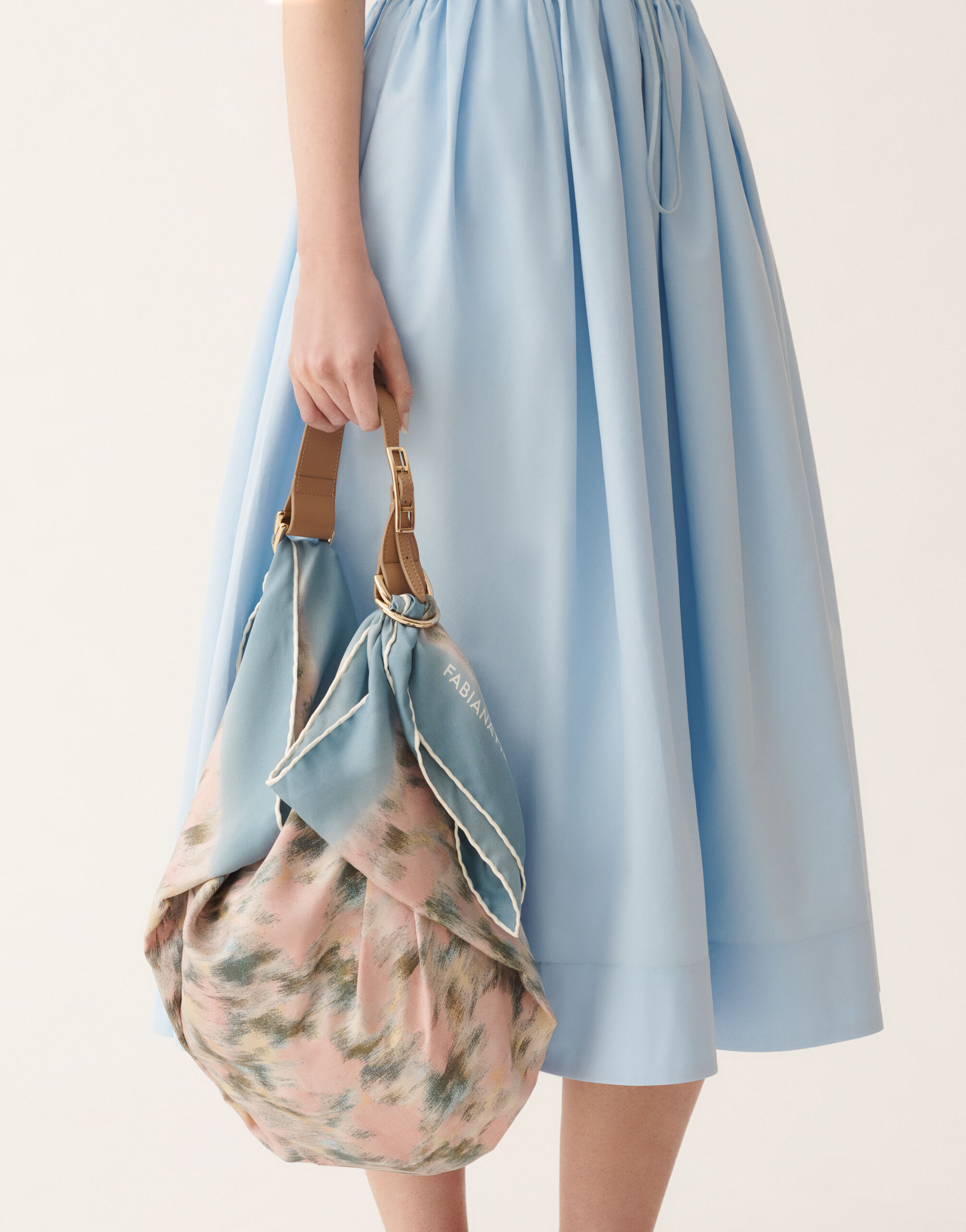 Printed silk foulard, chiné print Fabiana Filippi Printed silk foulard, chiné print CHINÉ PRINT SAD276A949M0430000