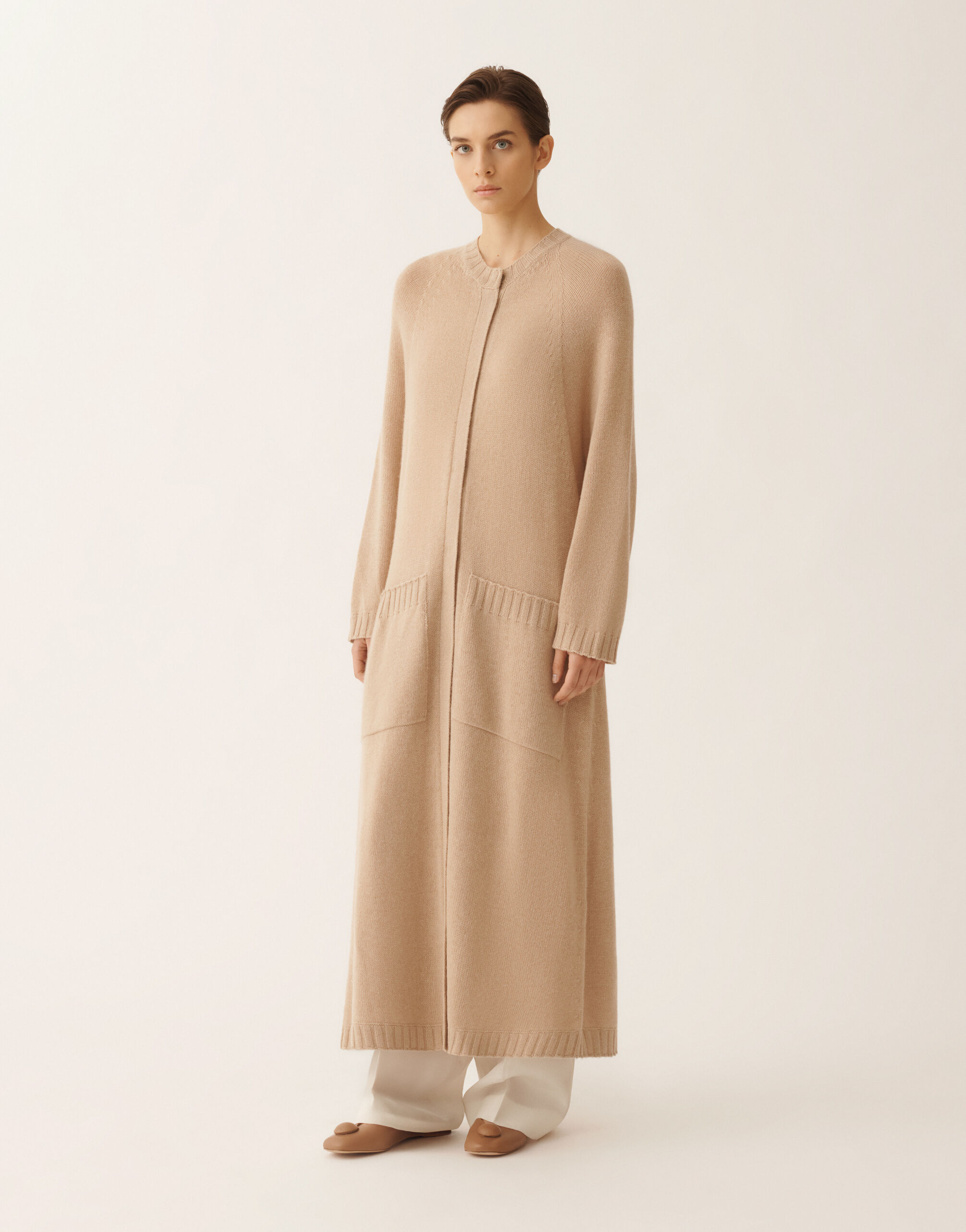 Cardigan in Platinum, beech for Women | Fabiana Filippi®