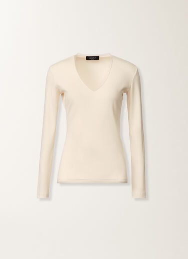 Fabiana Filippi T-shirt en jersey, beurre BLANC JED215F130L5770000