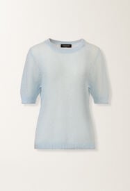 Fabiana Filippi Mohair sweater with sequins, aqua Blue MAD266F131L7950000