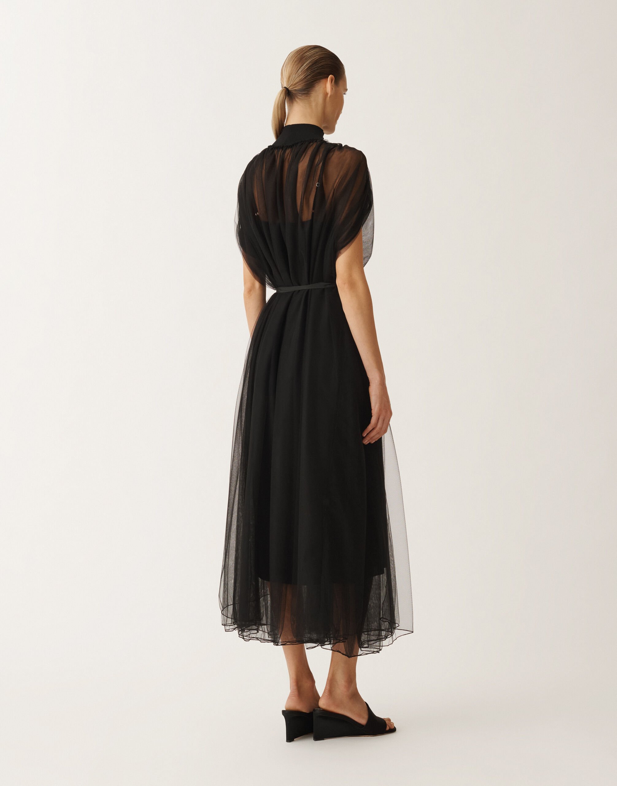 Fabiana Filippi Robe en tulle, noir NOIR ABD265F219L2360000