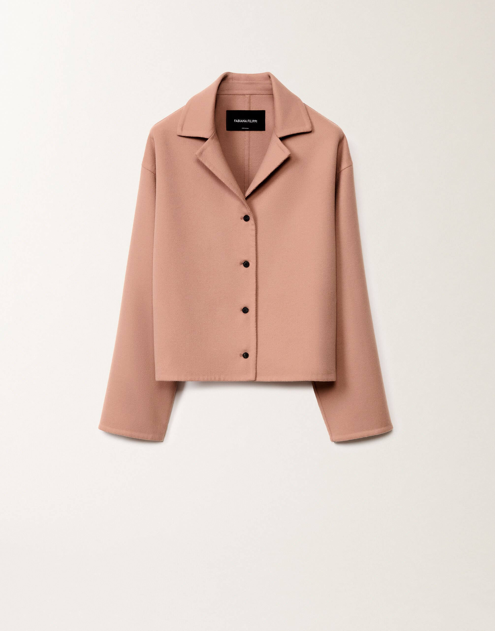Fabiana Filippi Jacke aus Double-Gewebe aus Wolle, blush ROSA CTD265F225D8040000