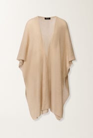 Fabiana Filippi Cape en mohair avec paillettes, hêtre Hêtre SAD266A882L7950000