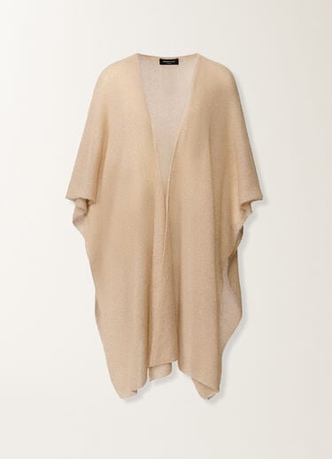 Fabiana Filippi Cape en mohair avec paillettes, hêtre Hêtre SAD266A882L7950000