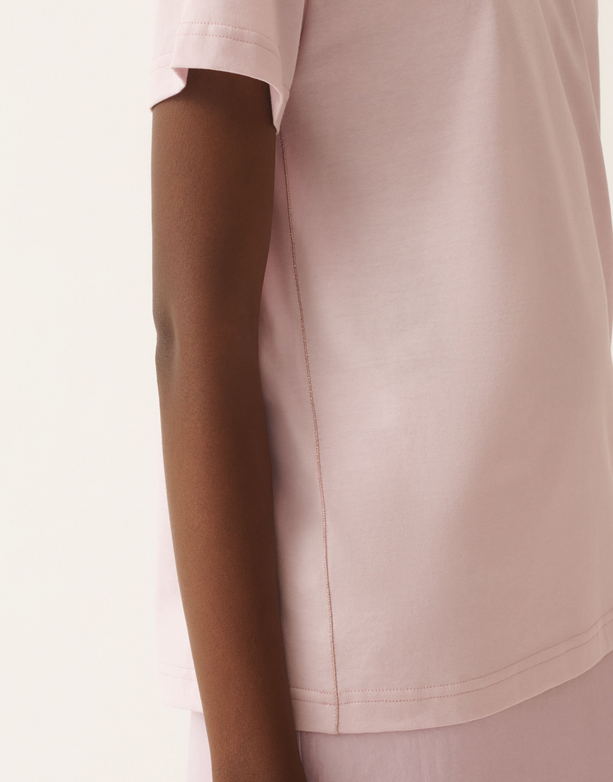 Fabiana Filippi T-Shirt aus Jersey, rosa Lila Fliederrosa JED266F133L7960000