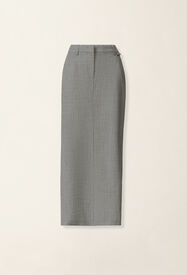Pencil skirt in bi-stretch fresco wool, Melange Fabiana Filippi Pencil skirt in bi-stretch fresco wool, Melange Melange GND226F774M3860000