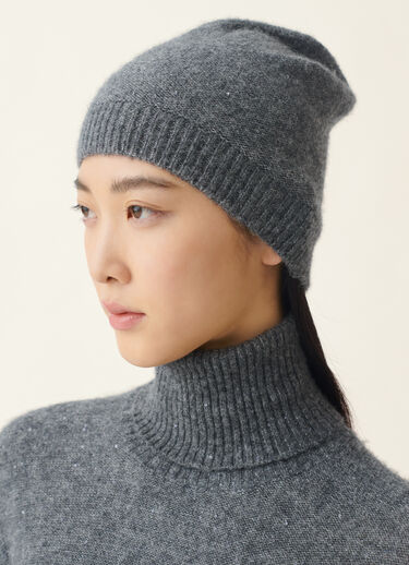 Sequin beanie, charcoal Fabiana Filippi Sequin beanie, charcoal Charcoal SAD216A882D2960000