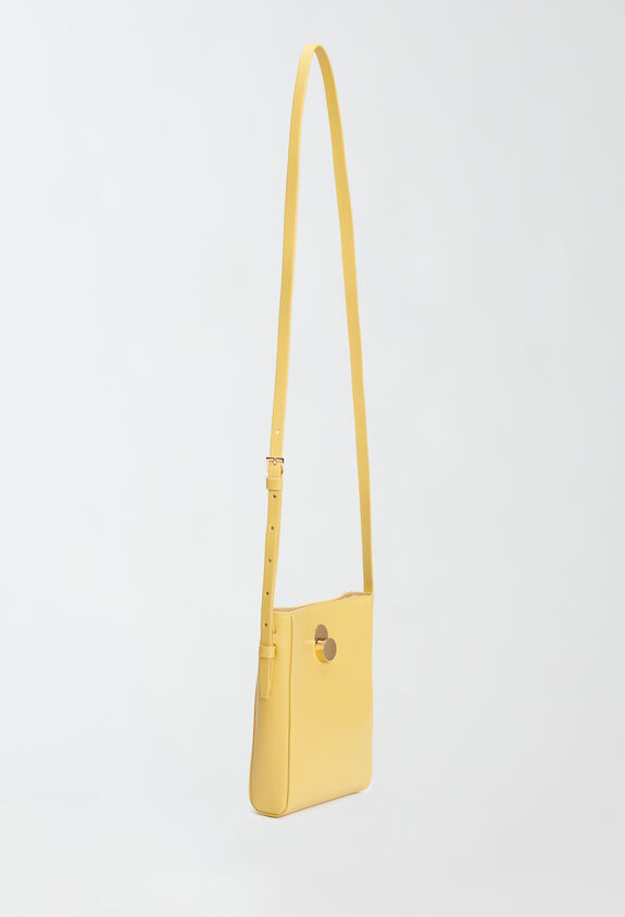 Fabiana Filippi LEATHER MINI BAG WITH ECLIPSE BUCKLE YELLOW AAD214A828I1230000