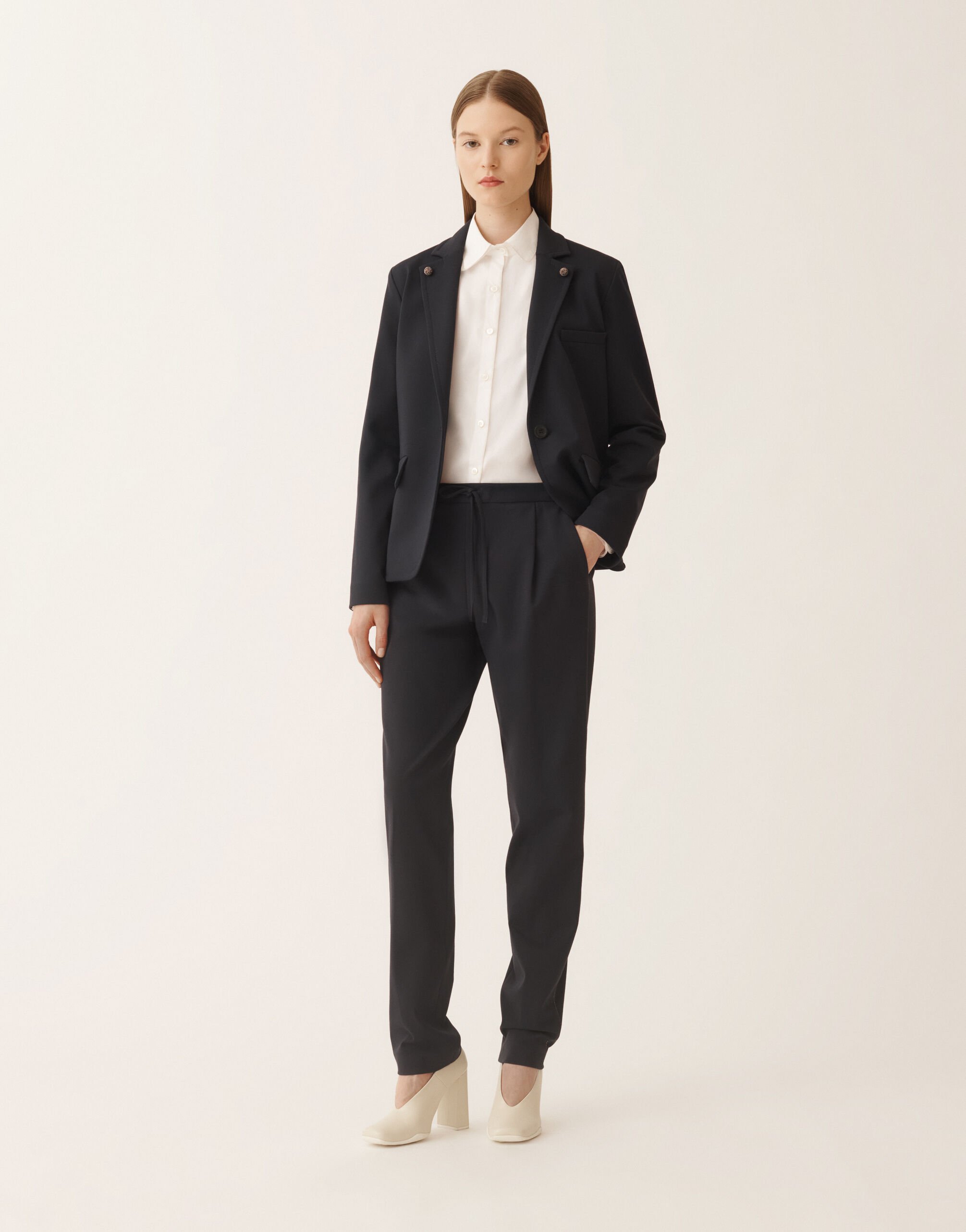 Fabiana Filippi Jersey trousers, midnight blue BLUE PAD215F366L5210000