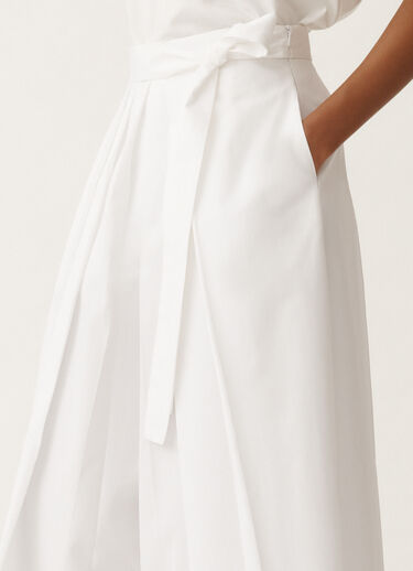 Fabiana Filippi Heavy poplin trousers, optical white WHITE PAD265F381D6140000