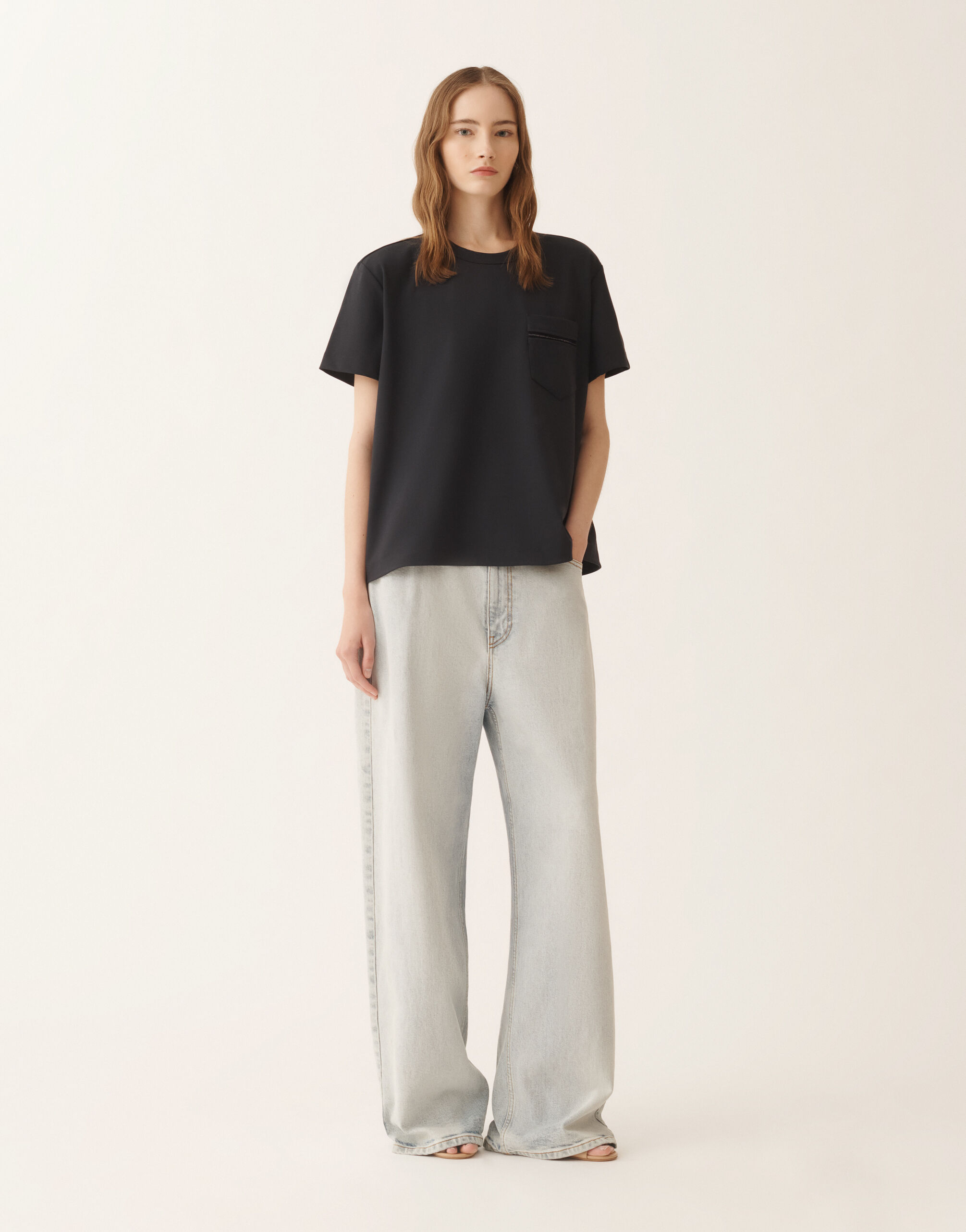 Night blue jersey T-shirt for Women | Fabiana Filippi®