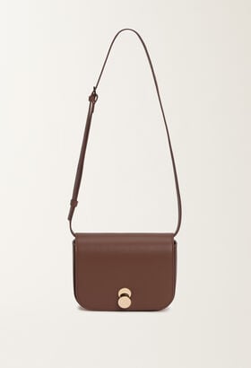 Fabiana Filippi Messanger Eclissi in pelle di vitello, ebano MARRONE BGD215A859L8030000