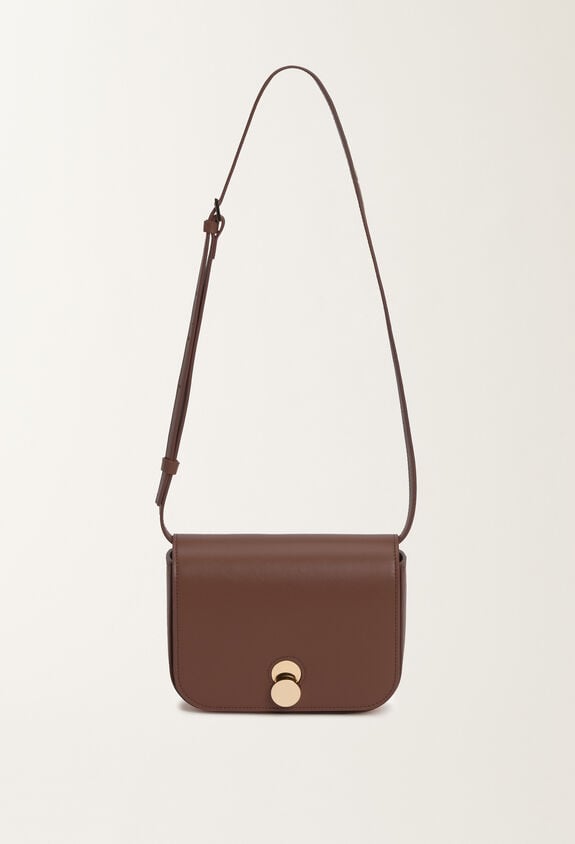 Fabiana Filippi Eclissi calfskin messenger bag, ebony BROWN BGD215A859L8030000