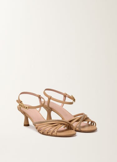 Fabiana Filippi Nappa leather sandal with heel, maple ACER ASD276A869M0120000