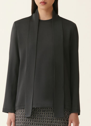 Enver satin top, charcoal Fabiana Filippi Enver satin top, charcoal Charcoal TPD226F682M4650000