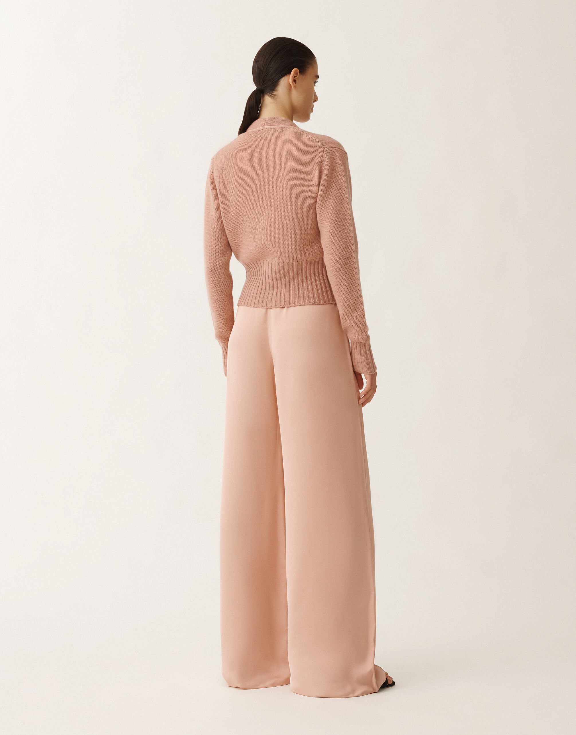 Fabiana Filippi Cardigan en gaze de cachemire, fard ROSE MAD265F038L1610000