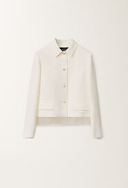 Fabiana Filippi Veste de chasseur en lin et viscose, blanc BLANC GCD275F590L3910000