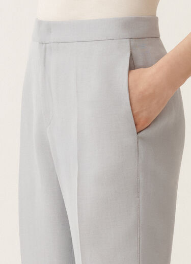 Fabiana Filippi Montefalco linen and viscose trousers, mauve LAVENDER PAD275F326L3100000