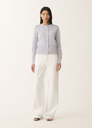 Fabiana Filippi Cotton cardigan, mauve LAVENDER MAD275F543L3350000