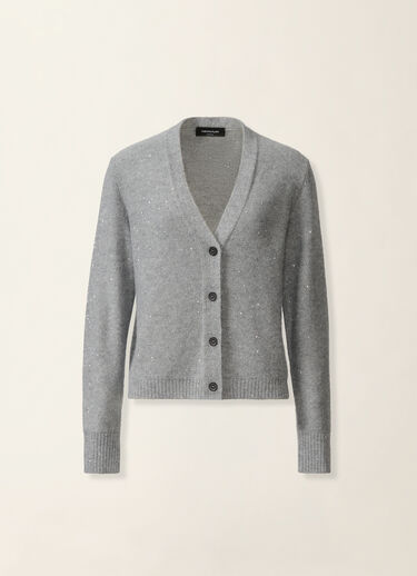 Sequin cardigan, charcoal Fabiana Filippi Sequin cardigan, charcoal Charcoal MAD226F449D2960000