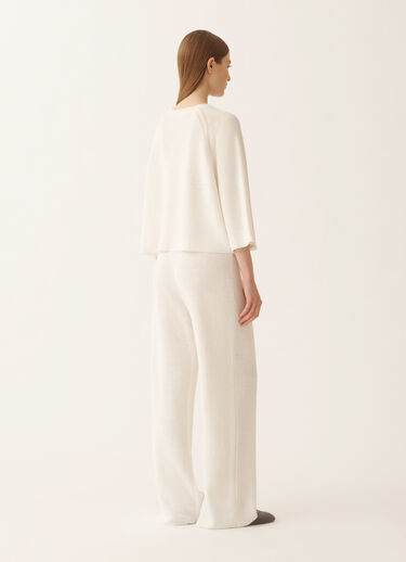 Fabiana Filippi White cotton and linen cape with sequins White MAD266F349D2730000