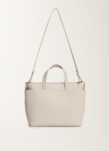 Fabiana Filippi Large grained leather handbag, marble GREY BGD215A850L8040000