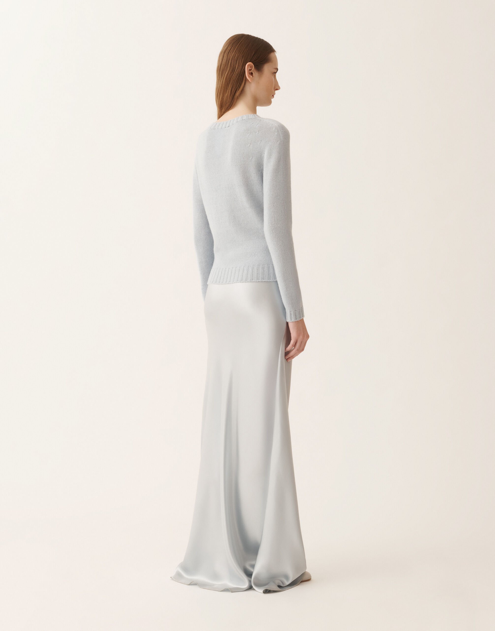 Fabiana Filippi Platinum sweater with lurex, aqua Blue MAD266F031L8970000