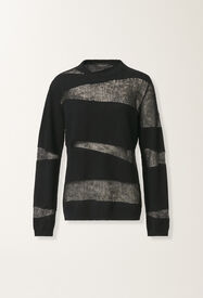 Fabiana Filippi Sweater in Platinum and mohair, black Black MAD225F507L6400000