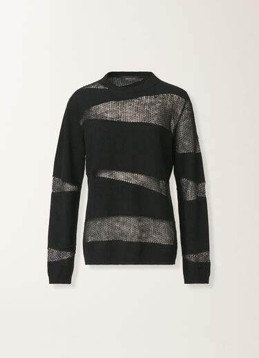 Fabiana Filippi Suéter en platino y mohair, negro Negro MAD225F507L6400000
