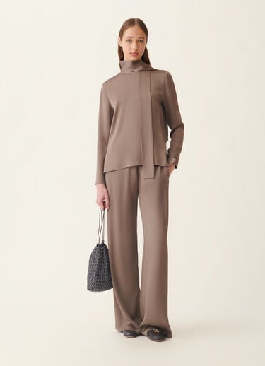 Enver satin top, falcon Fabiana Filippi Enver satin top, falcon Falcon TPD226F682M4650000