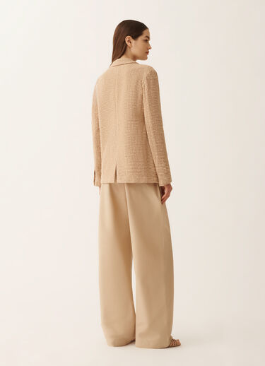 Fabiana Filippi Oversized jacket in cotton mesh and sequins, maple ACER GCD276F218D9660000