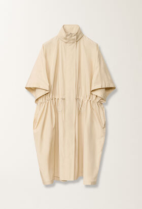 Fabiana Filippi Technical taffeta cape, vanilla WHITE CTD265F225D8040000