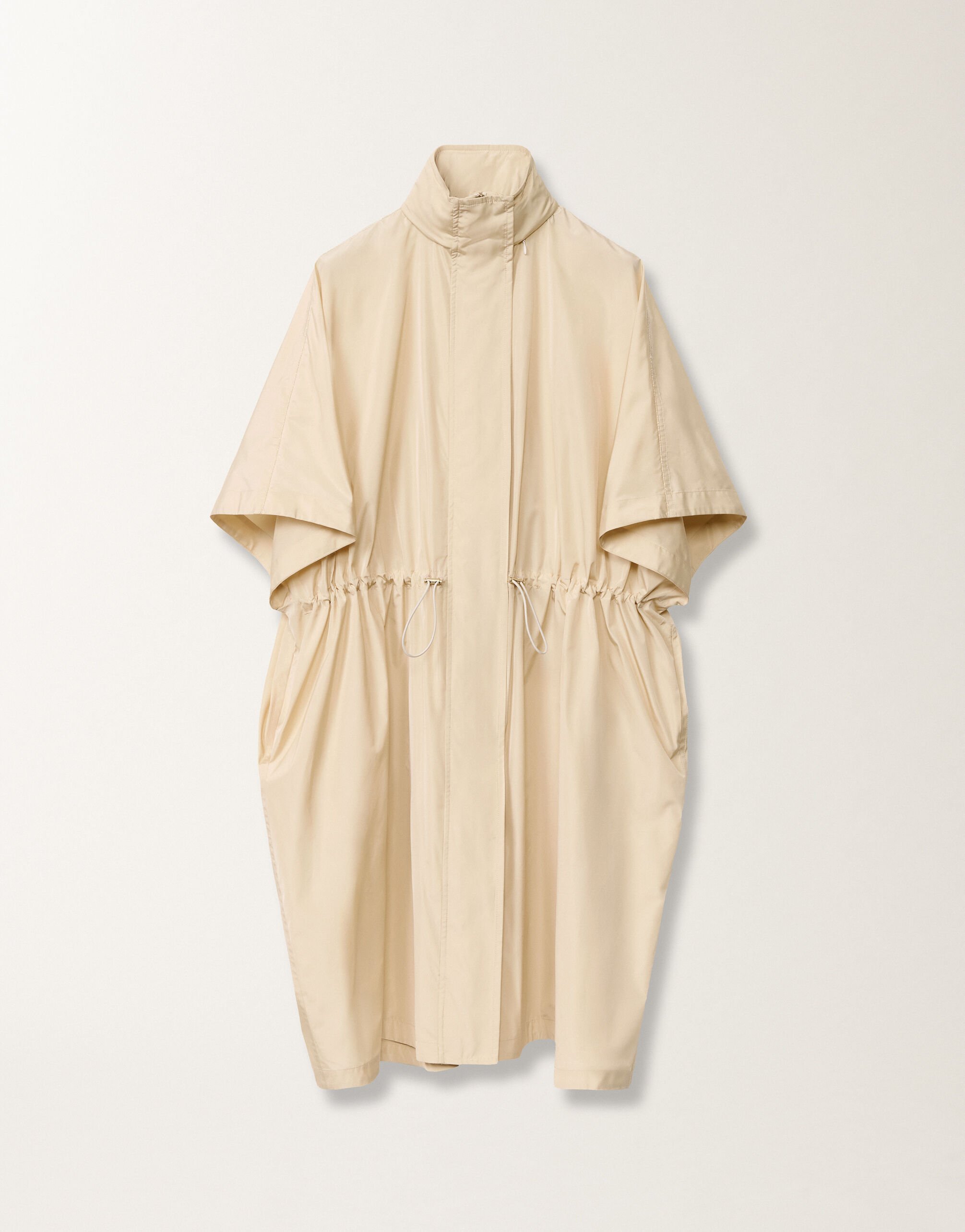 Fabiana Filippi Cape aus Funktionstaft, vanillefarben WEISS CTD265F252L2950000
