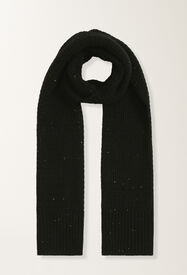 Fabiana Filippi Sciarpa in lana e seta con paillettes, nero Nero SAD225A953L6170000