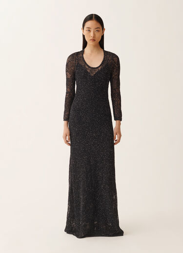 Fabiana Filippi Vestido en micro lentejuelas azul medianoche AZUL MEDIANOCHE ABD276F606D8640000