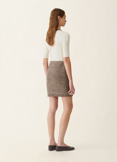 Fabiana Filippi Minijupe en tweed, ébène ébène GND216F325M2570000