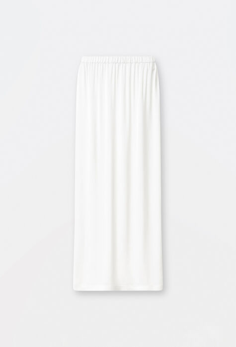 Fabiana Filippi Long viscose pencil skirt, white GND274F724D7040000