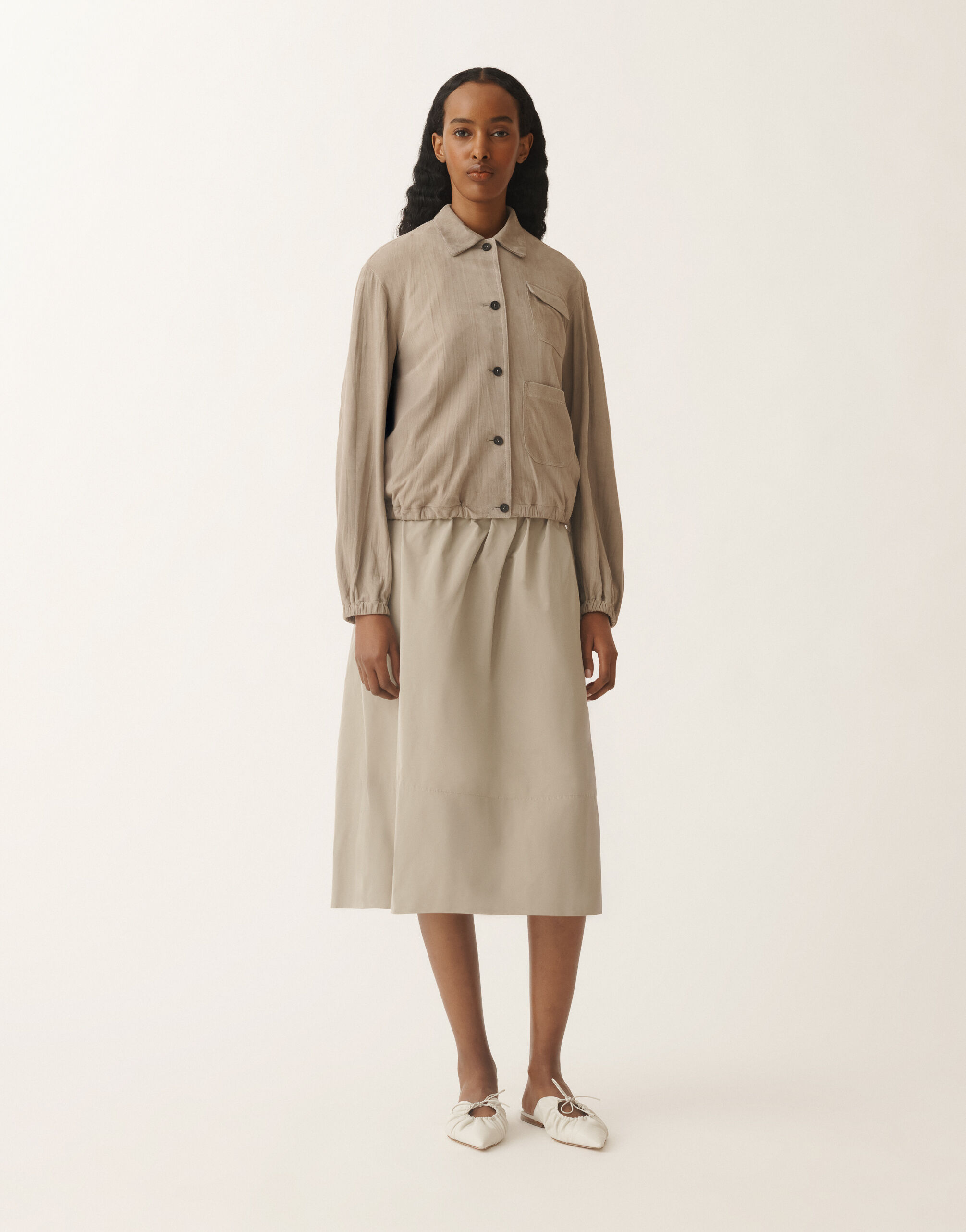 ブルゾン FABIANA FILIPPI Women Jackets PLD275F708L410 8195 Beige Fabiana Filippi Jacket - Beige - Women | PLD275F708L4108195