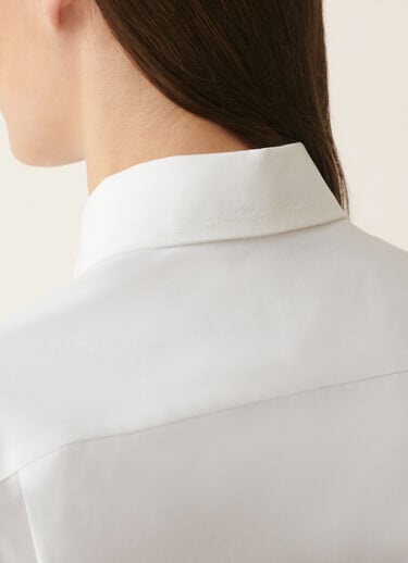 Fabiana Filippi Straight-cut poplin shirt, optic white Optic white CAD226F696M6640000