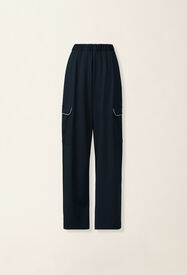 Fabiana Filippi Pantalon cargo en jersey point Milano, bleu nuit Bleu nuit PAD216F290M3100000